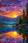 Luxury AB Velvet Diamond Painting Kit - Scenery