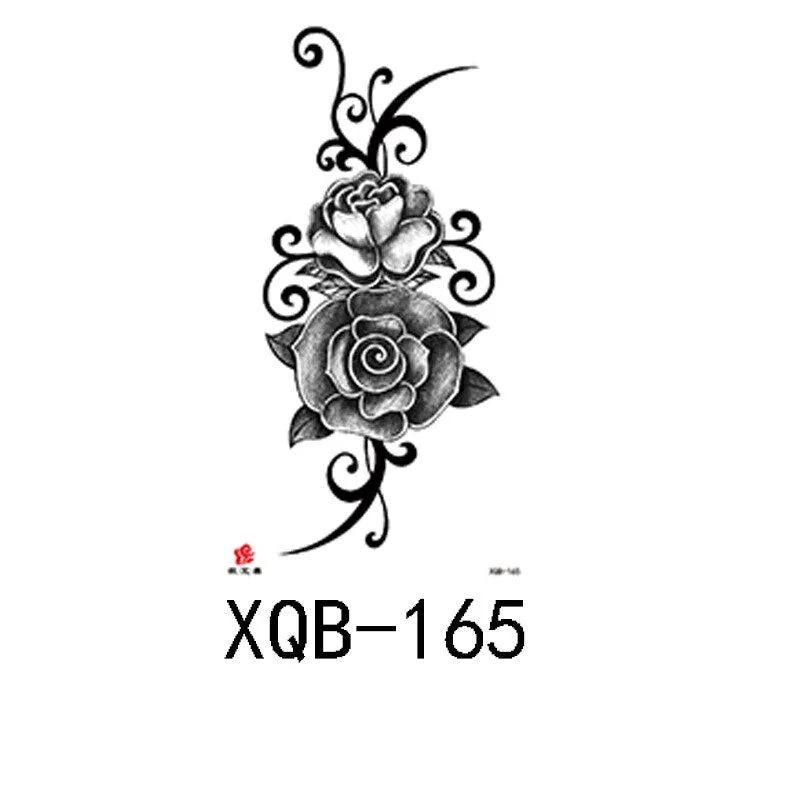 Small full arm waterproof tattoo stickers fierce wolf head animal arm lasting European and American tattoo stickers