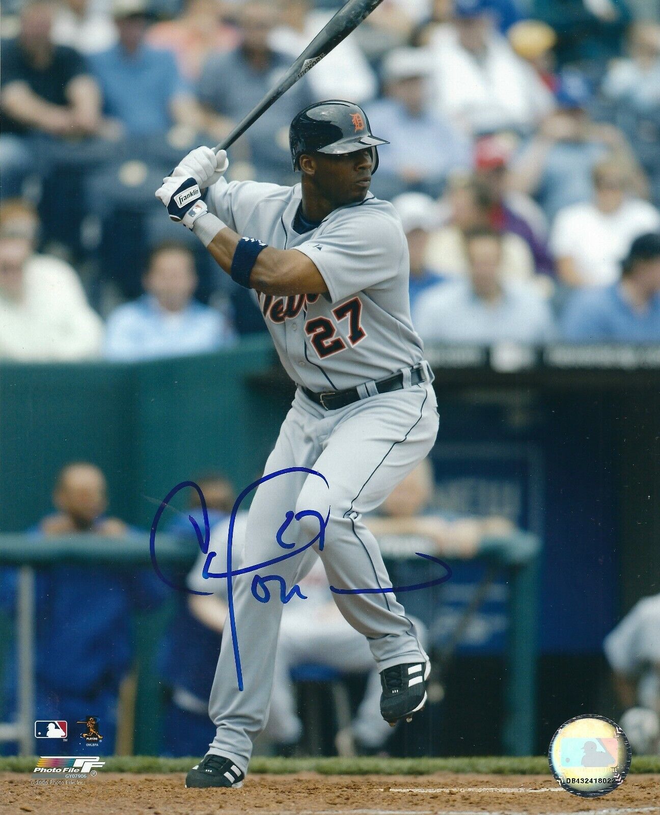 Signed 8x10 CRAIG MONROE Detroit Tigers Aurographed Photo Poster painting - COA