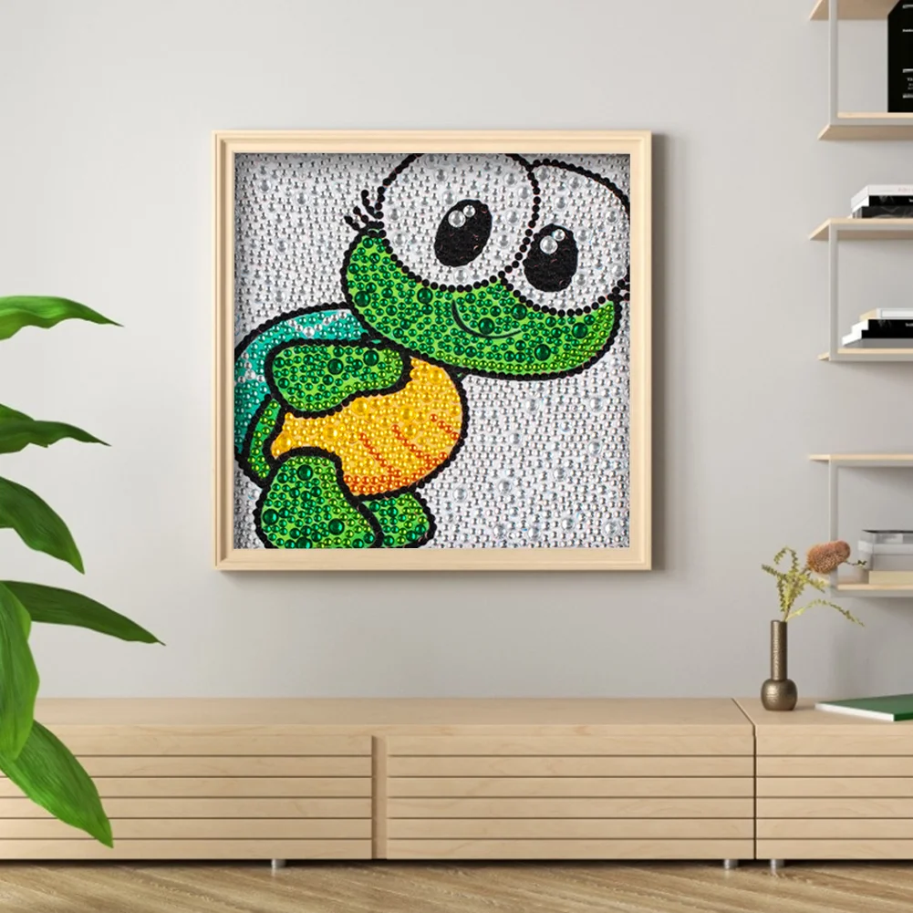 Diamond Painting - Full Crystal Rhinestone - Frog(18*18cm)【Without Frame】