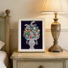 Bouquet-4 kits de peinture en diamant partiel bricolage &agrave; forme sp&eacute;ciale 5d pour adultes d&eacute;butants d&eacute;coration int&eacute;rieure diamants diamants et pierres 