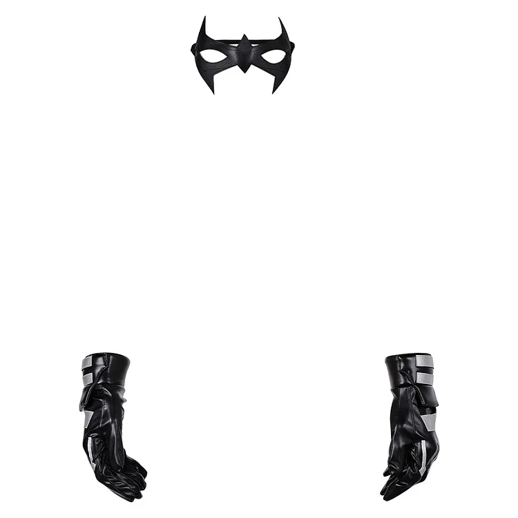 Batman: Arkham Knight Nightwing Mask Gloves Cosplsy Halloween Carnival Accessories Props