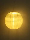 8 inch LED Round Solar Lantern Solid Color Waterproof Pendant Garden Decor