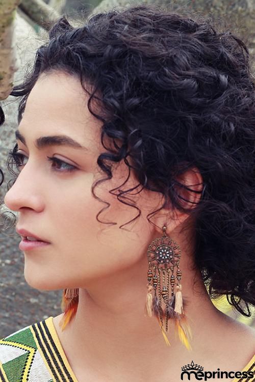 Beads Feather Tassels Earring