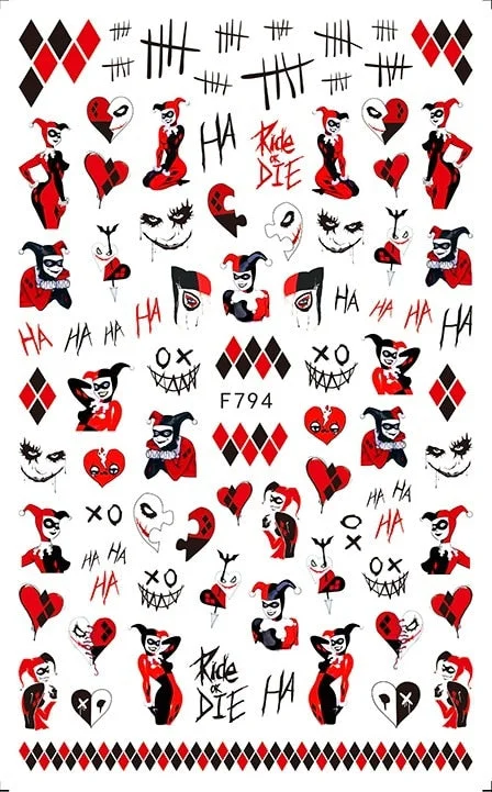 1pcs Autumn Winter Nail Sticker Robin Snow Birds Flower New Year Halloween Christmas 3D Decals Nail Art Design Decor Accessories-Nail Inspo