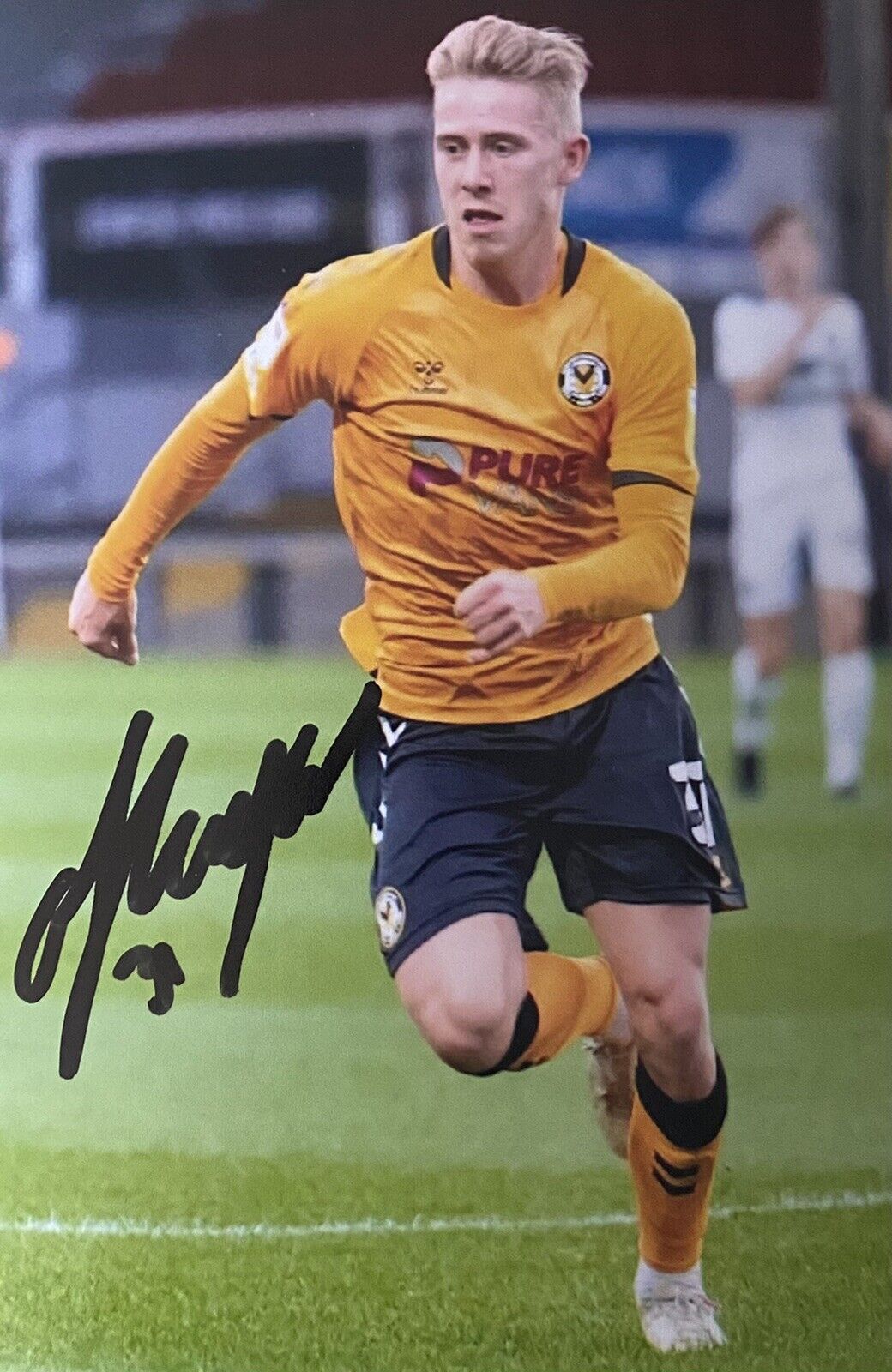 Oli Cooper Genuine Hand Signed Newport County 6X4 Photo Poster painting