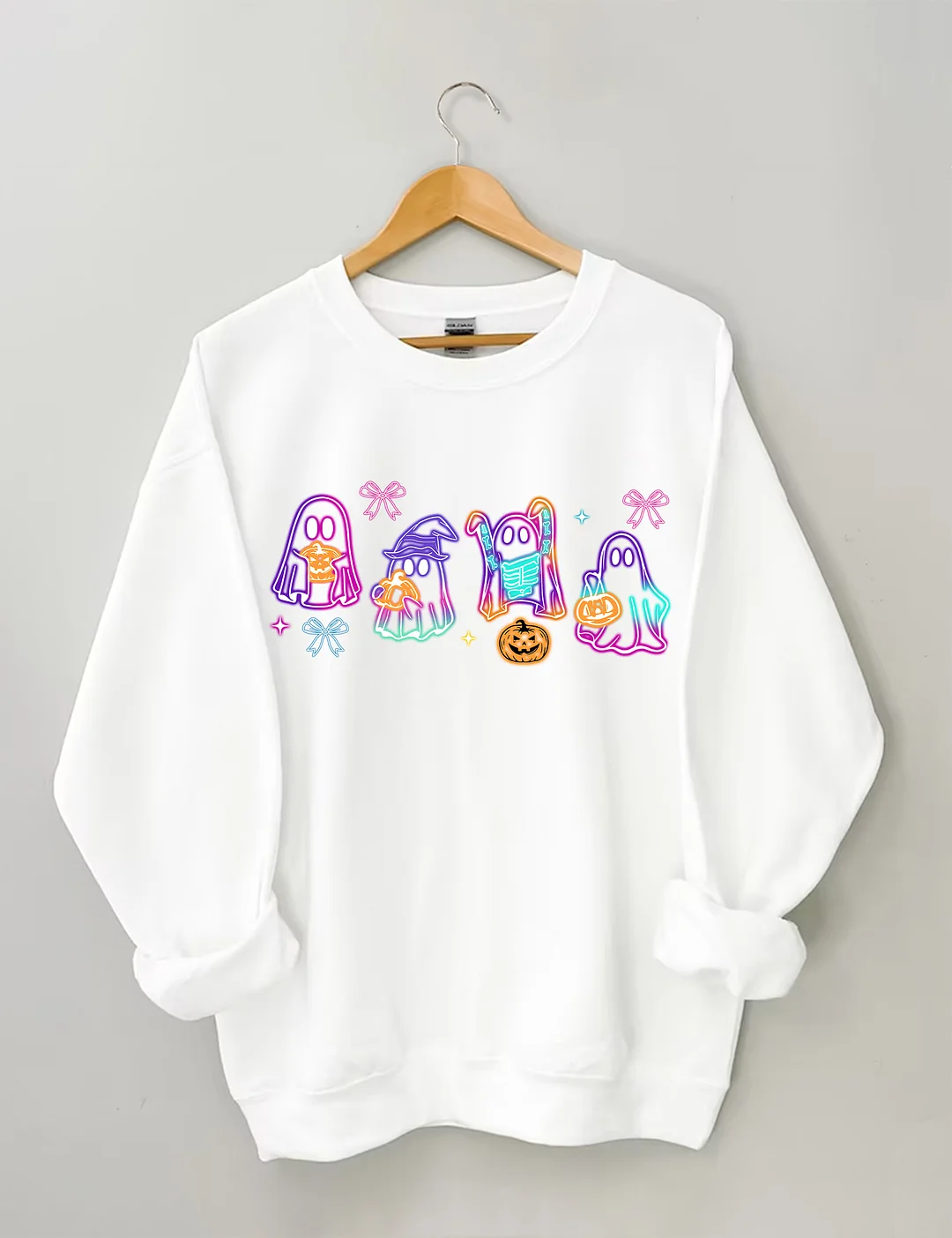 Halloween Ghost Neon Sweatshirt
