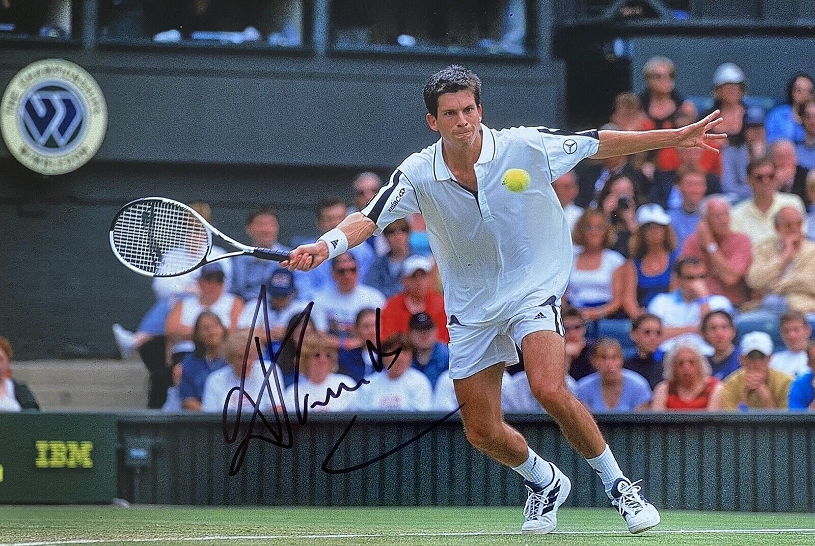 Tim Henman Genuine Hand Signed Tennis 12x8 Photo Poster painting 4