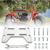 GZZTORES Mini Bike Mount Plate Adapter Bracket Compatible with Predator 79cc 97cc 100cc 212cc Coleman CT100U CC100X Baja Doodlebug DB30 Motovox MBX10 MBX11 for 4 Stroke Engine Parts (Silver)
