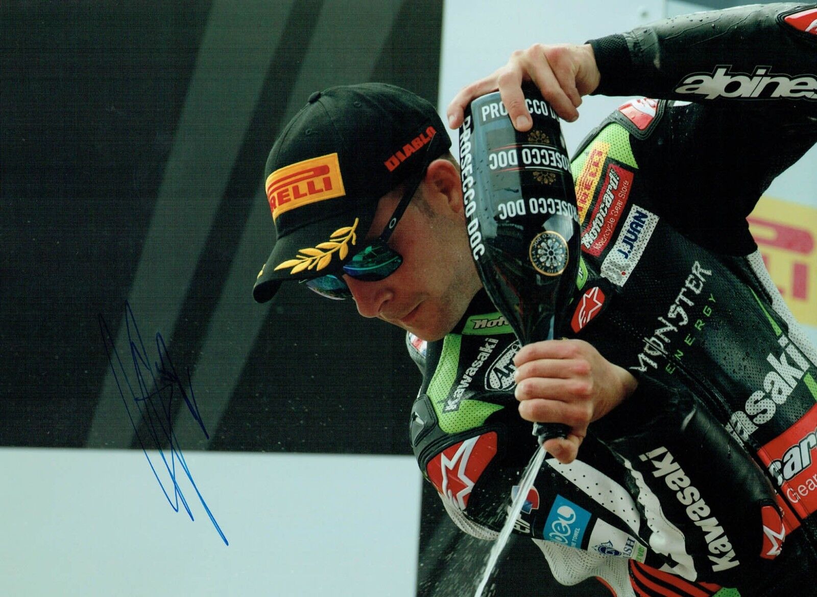 Jonathan REA SIGNED Autograph World Superbike Champion 16x12 Photo Poster painting AFTAL COA