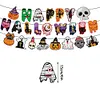 DIY Diamond Painting Halloween Banner Kit, 26 PCS "Happy Halloween" Glitter Letter Flags with Characters, Handmade Sparkling Bunting Garland for Home Party Wall Decoration