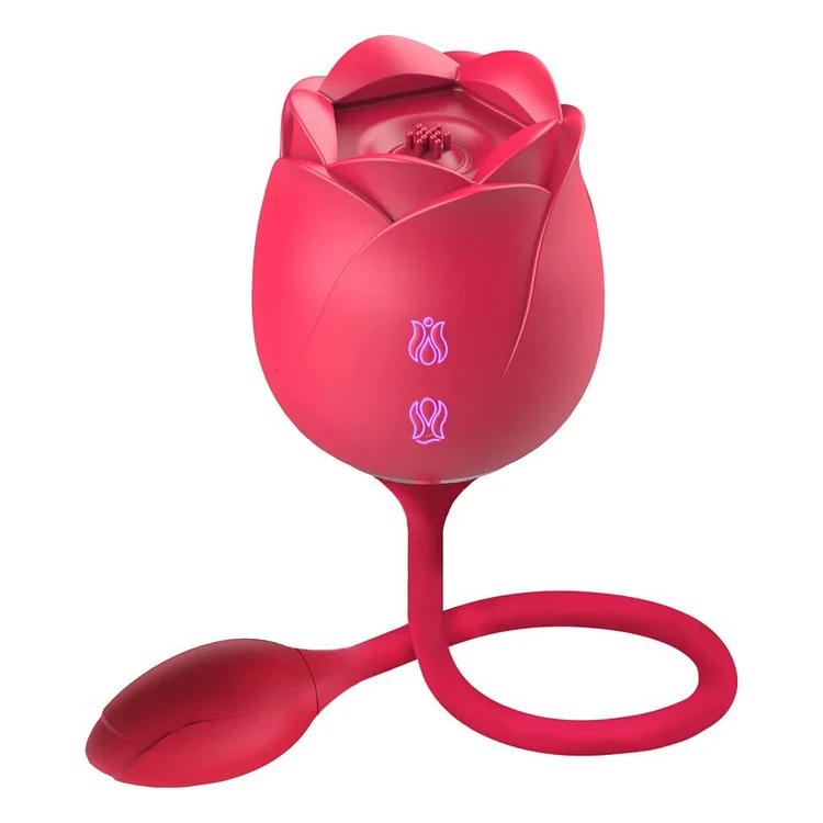 Rose Double Head Sucking, Vibration, Jumping Egg, clitoral tease, second wave sex toy
