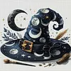 Witch Hat-14CT Stamped Cross Stitch 40*40cm tapestrymarket