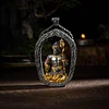 Original design Acala handmade Tibetan traditional guardian deity pendant (S925 sterling silver + 18K gold)