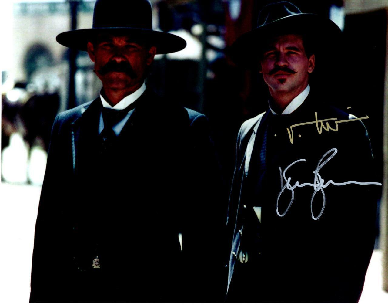 Kurt Russell Val Kilmer signed 11x14 Photo Poster painting Picture autographed Pic includes COA