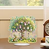 Diamond Painting Acrylic Easter Egg Tree Desktop Ornaments for Bedroom Table Decor