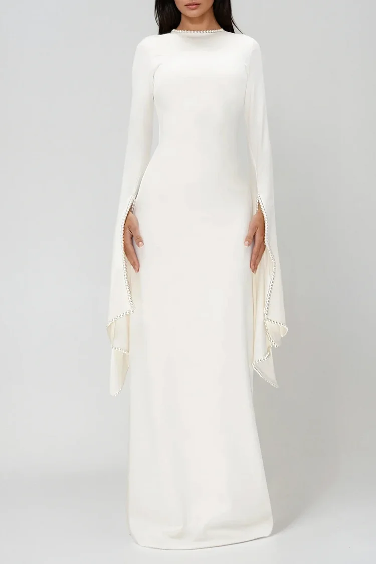 Cesare Pearl Bandage Maxi Dress