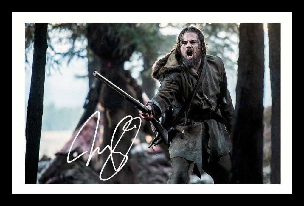 Leonardo Di Caprio - The Revenant Autograph Signed & Framed Photo Poster painting