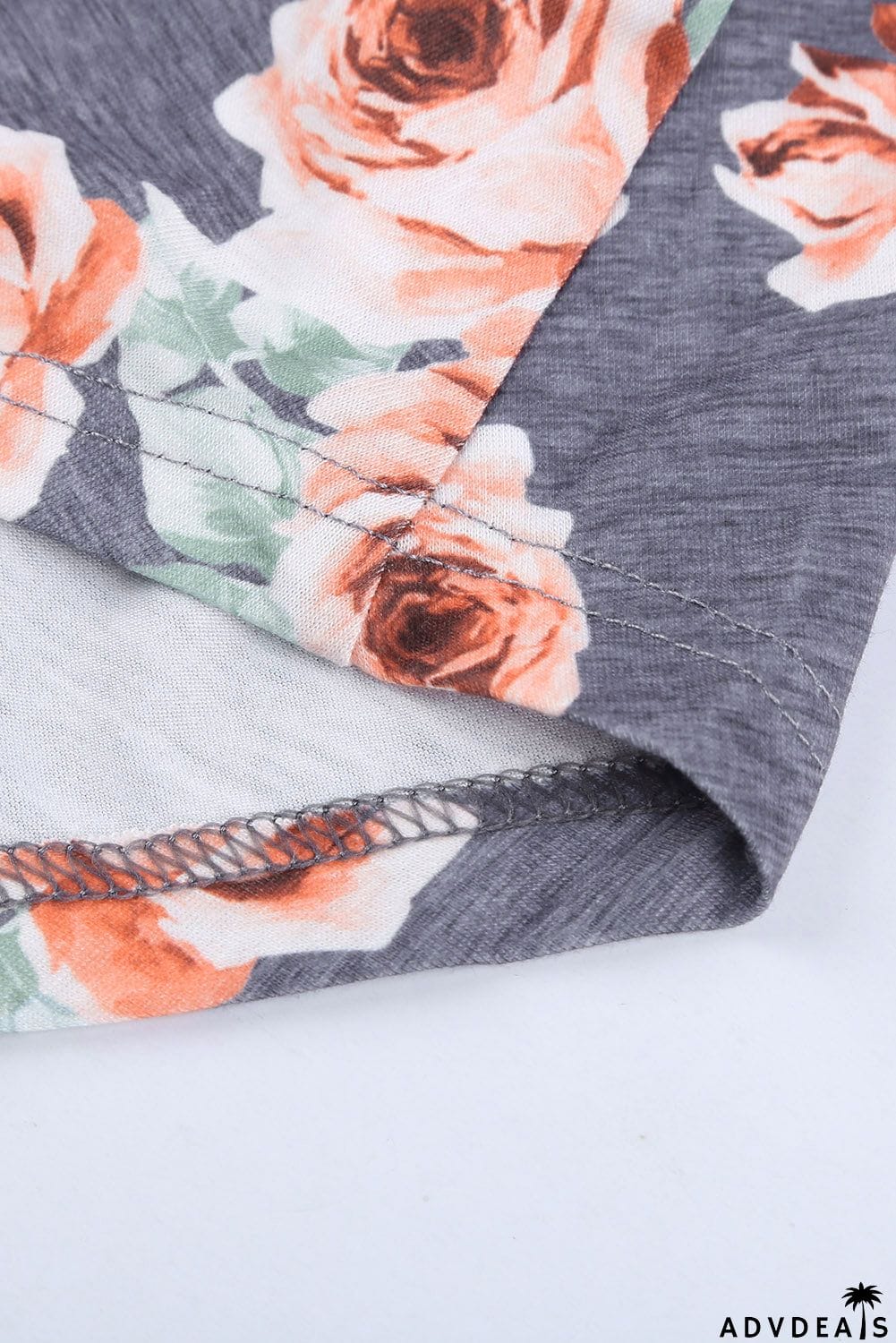 Floral Print Short Sleeve Pleated Mini Dress