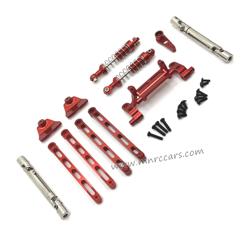MN Model MN78 RC Car Upgrade Parts Metal Connect Rods and Shocks Kit