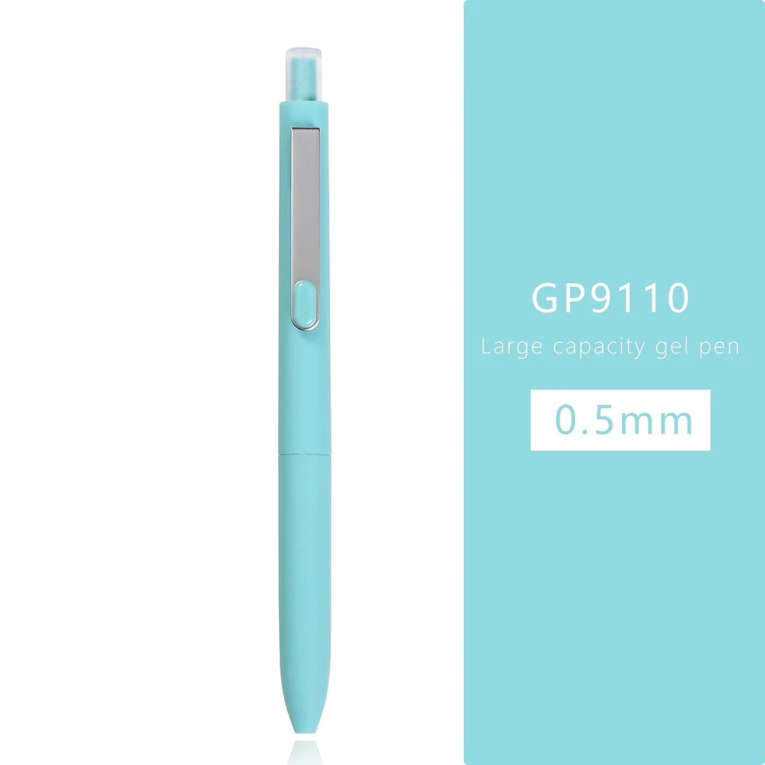 JIANWU 1pc 0.5mm Cute Chubby Simple Color Gel Pen Black Ink Creative Smooth Neutral Pen for Kids Kawaii School Office Supplies