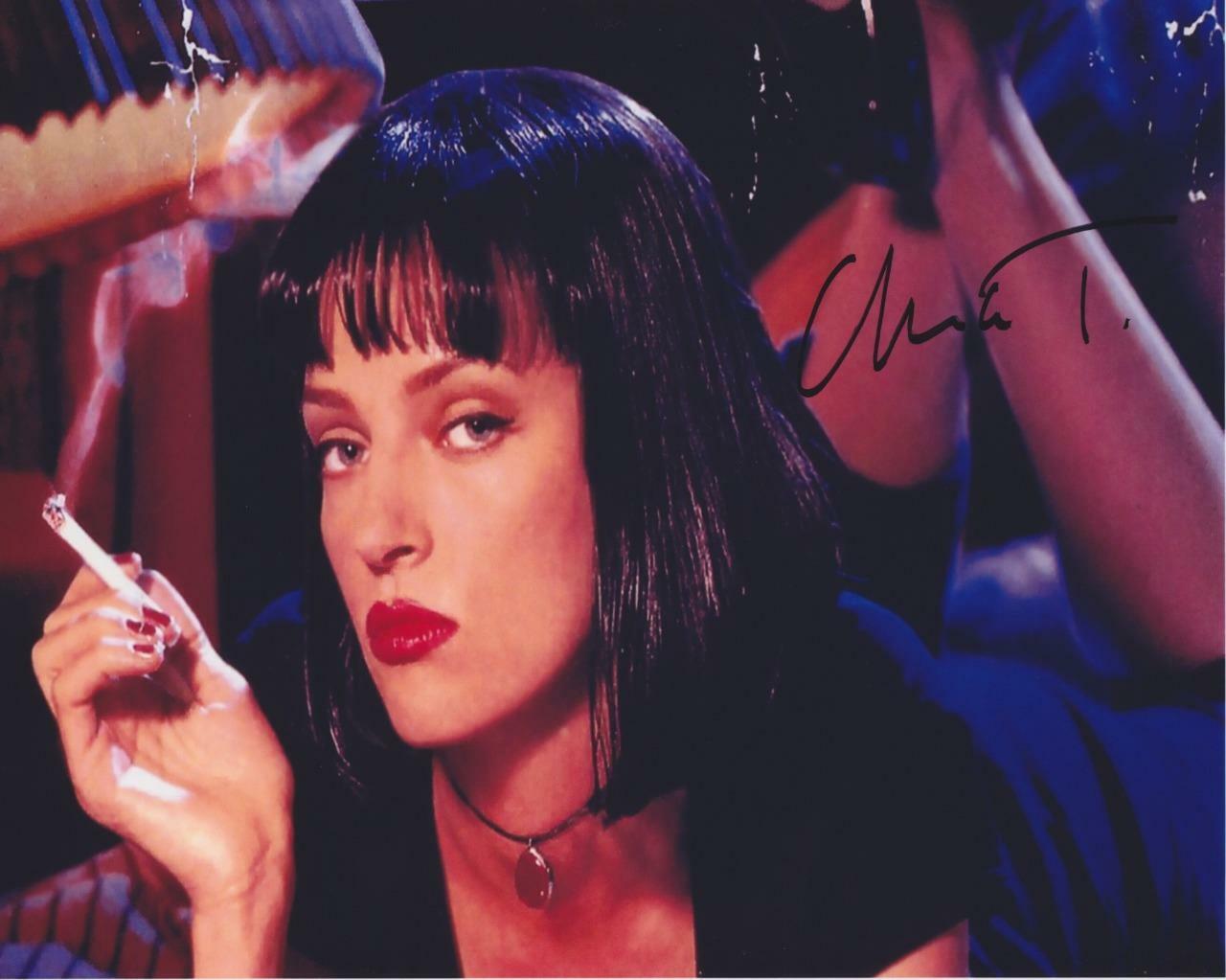 Uma Thurman Pulp Fiction SIGNED AUTOGARPHED 10 X 8