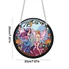 Diamond Painting Acrylic Stained Glass Fairy Hanging Pendant