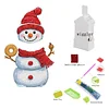 Snowman DIY Acrylic Shaking Head 5D DIY Diamond Art Tabletop Ornament Home Decor