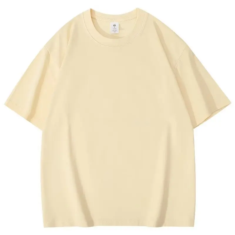 Trendy American Style Oversize Half Sleeve T-Shirt For Men Summer Casual Crew Neck Round Neck Five Minute Sleeve