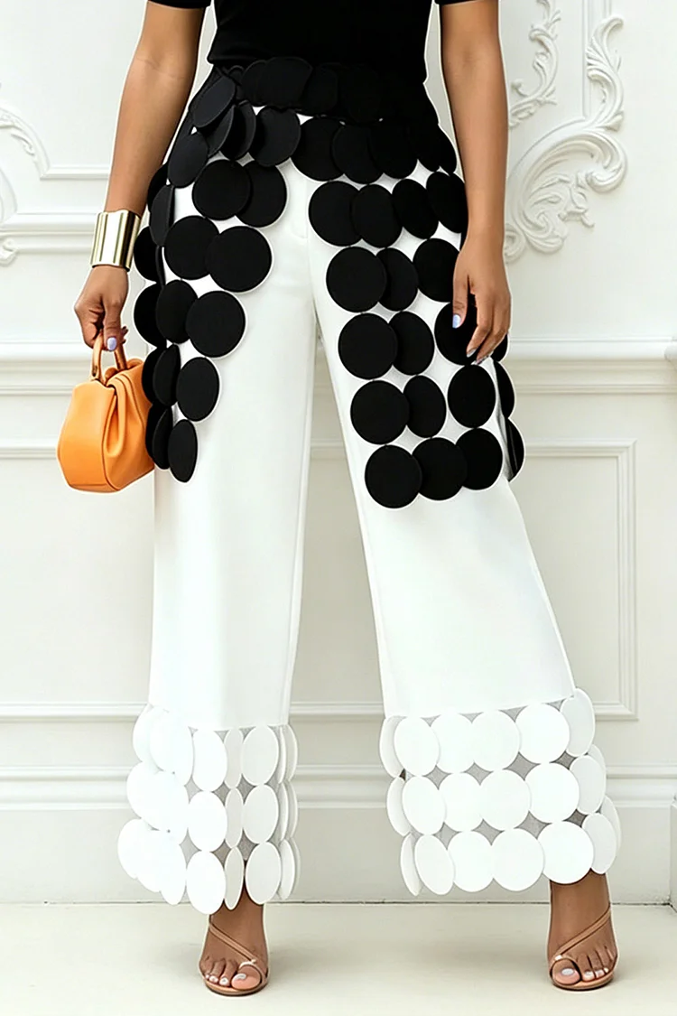 Xpluswear Design Plus Size Business Casual Elegant White 3D Pocket Pants [Pre-Order] 2024 - Xpluswear