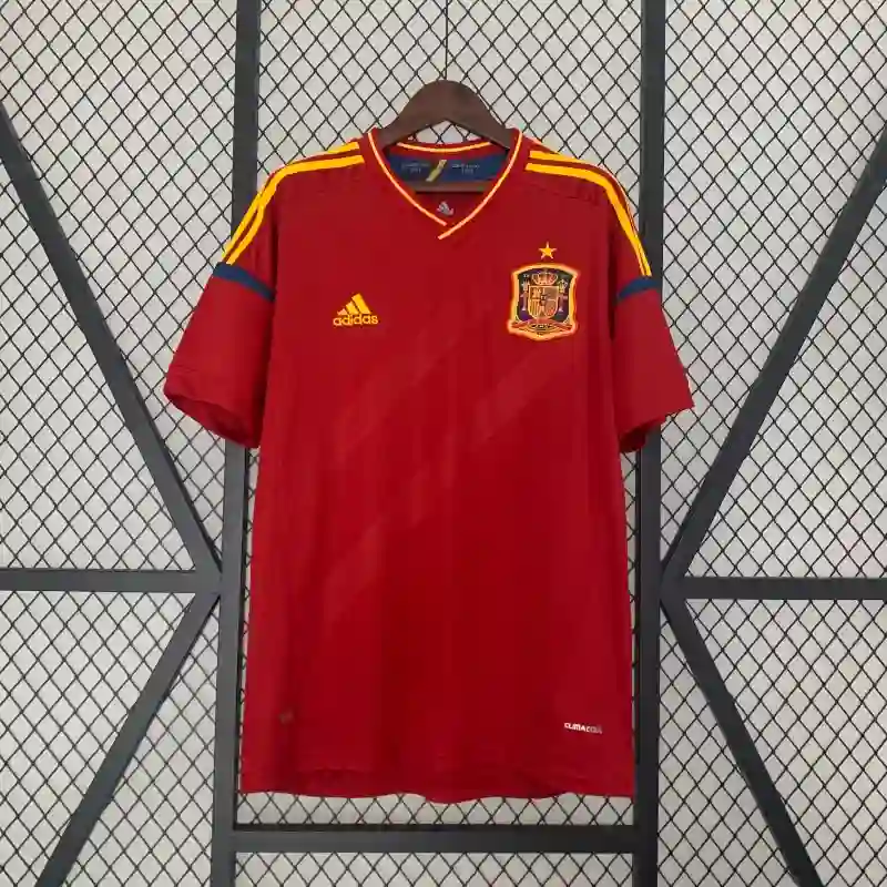Retro 2012 Spain Soccer Jersey Home
