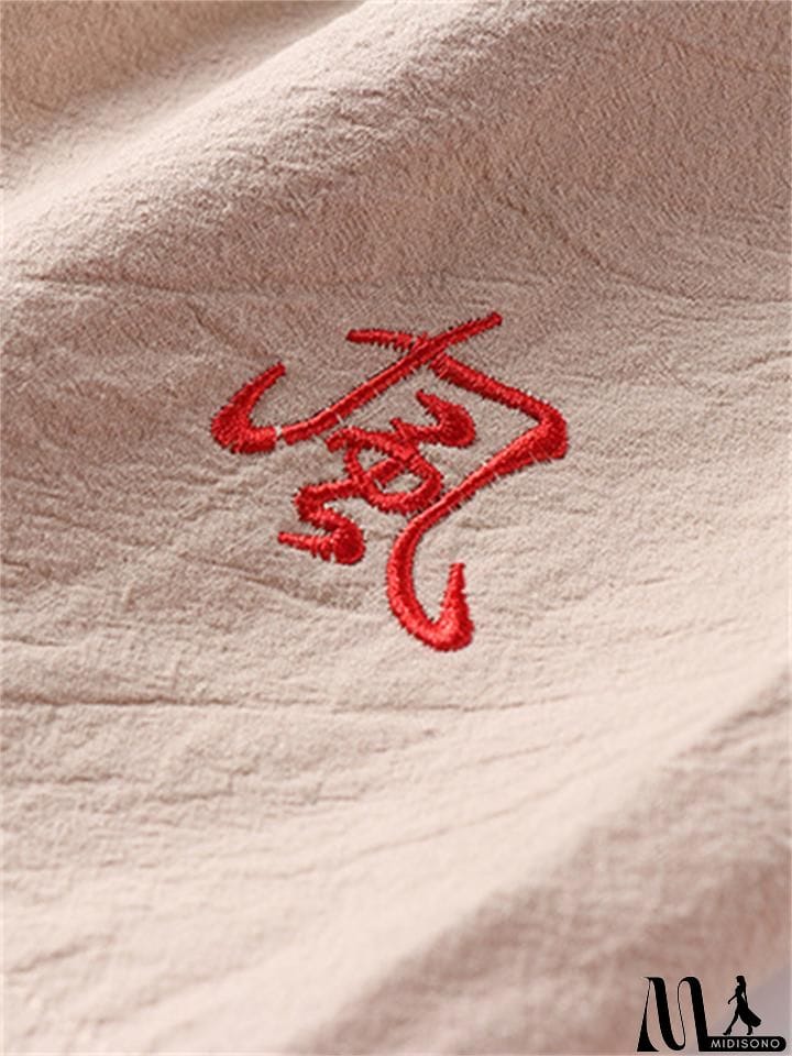 MidiSono - Summer Drawstring Design Loose Wide-Leg Casual Cropped Trousers