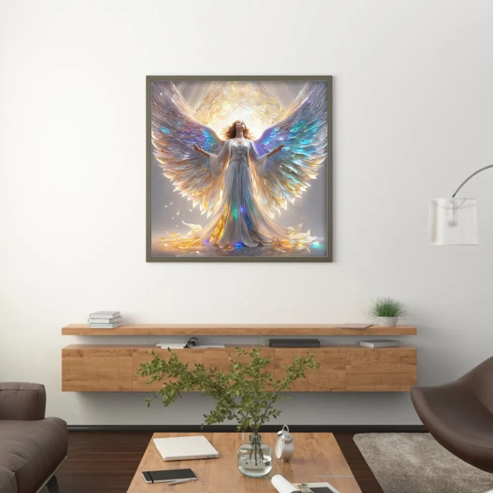Diamond Painting - Full Round Drill - Winged Angel(Canvas|40*40cm)