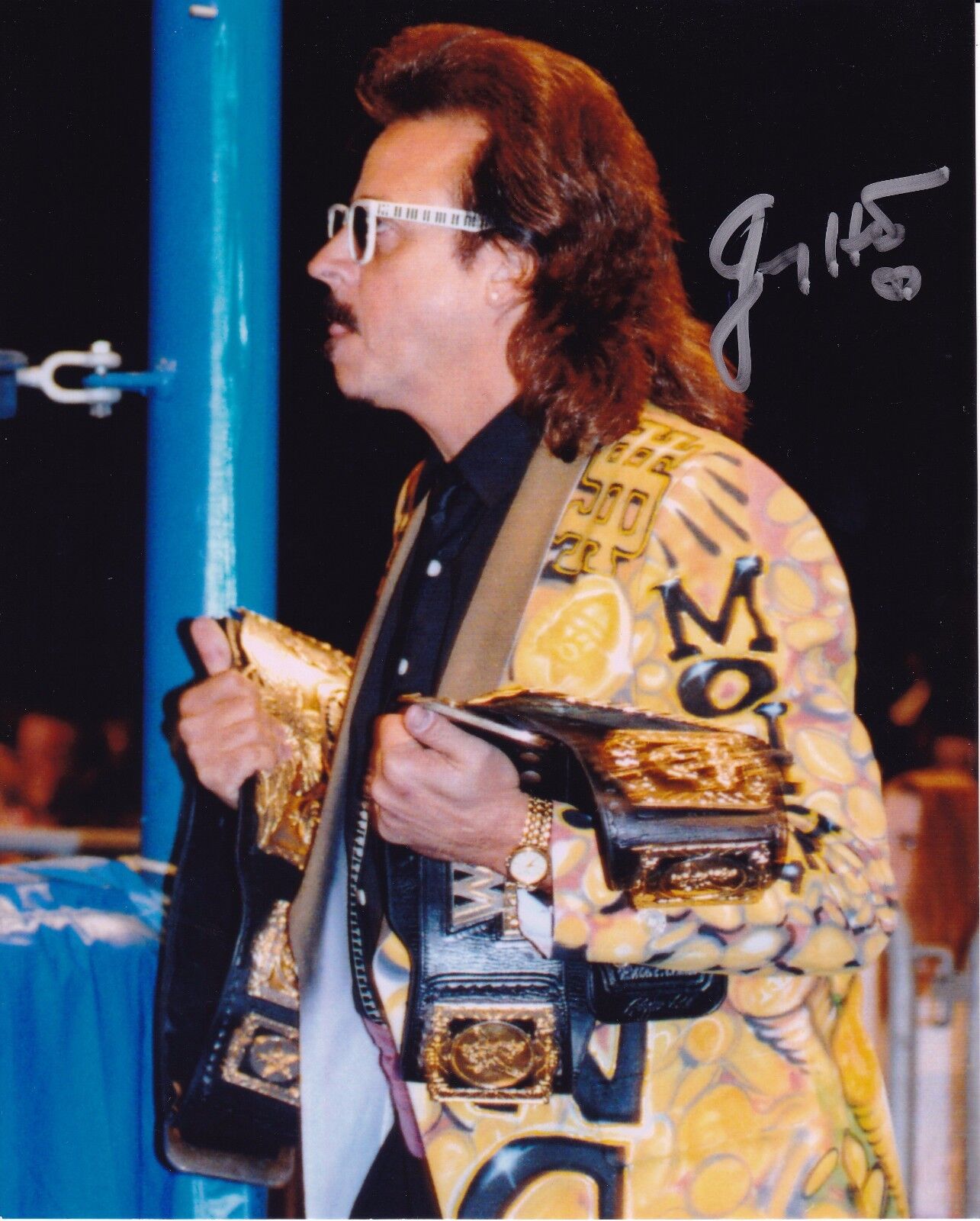 Jimmy Hart autographed 8x10 #3 WWE Hall of Fame Hulk Hogan  Shipping