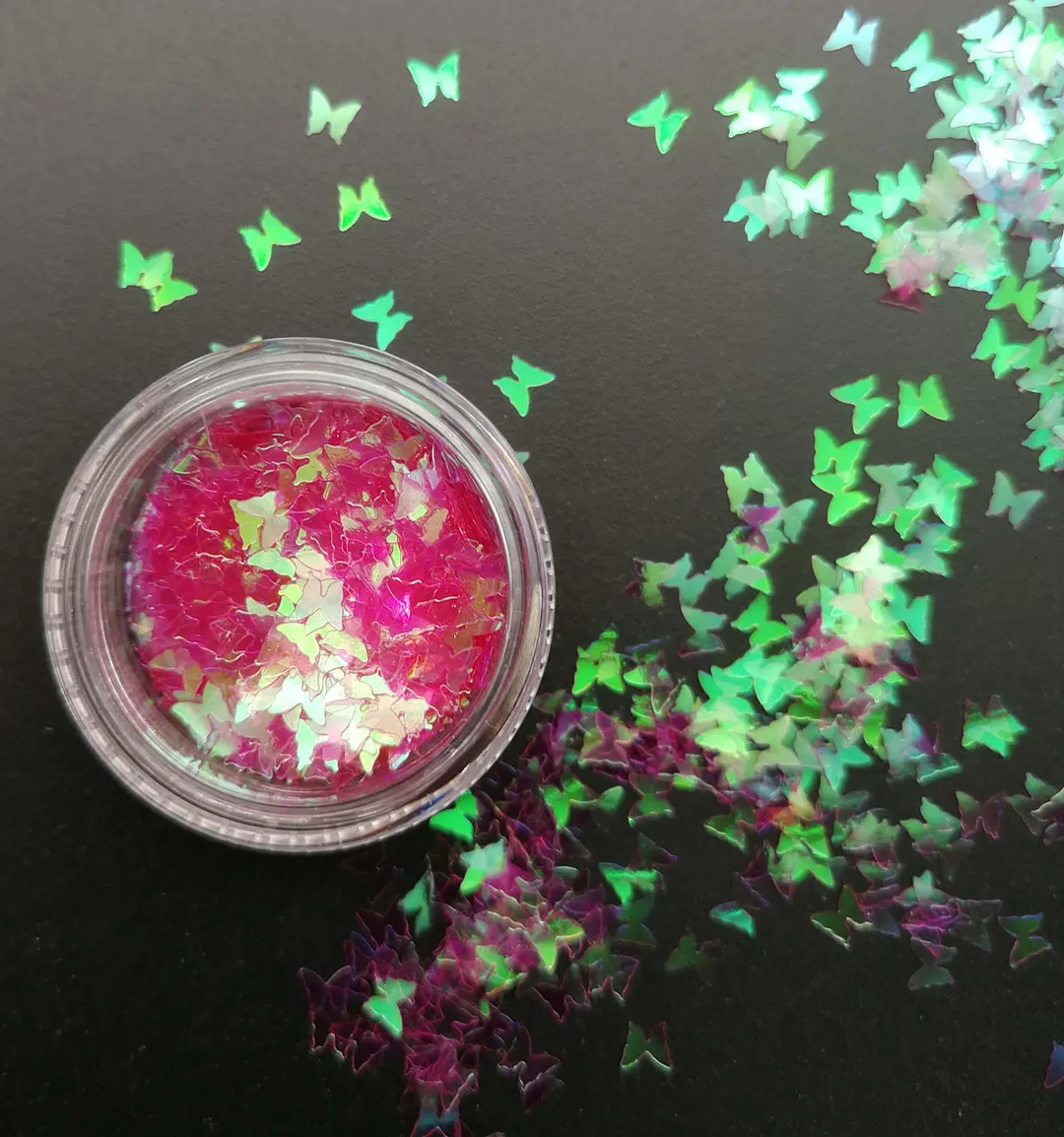 Gold Silver Glitter Nail Foil Sticker Adhesive Transfer Paillette Flake Full Cover Weed Leaf Decal Decor Decoration Manicure