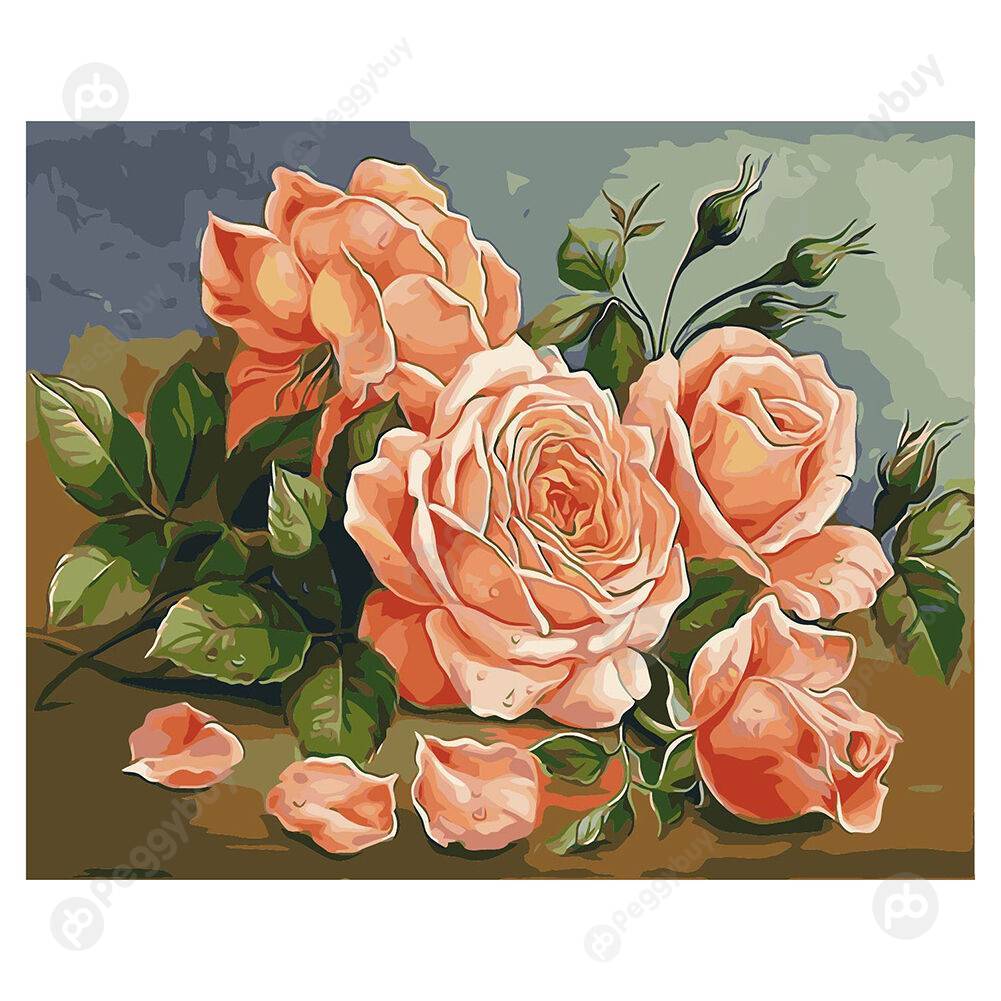 

40*50CM Paint By Numbers-Flowers, 501 Original