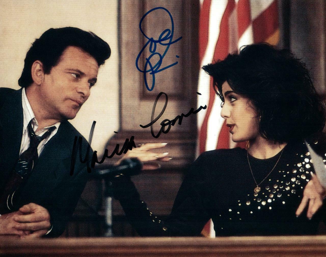 Joe Pesci Marisa Tomei signed 8x10 Picture autographed Photo Poster painting Nice Photo Poster painting with COA