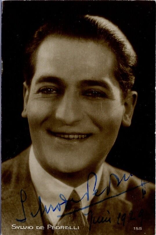 Vintage SYLVIO DE PEDRELLI Signed Photo Poster painting - 1929