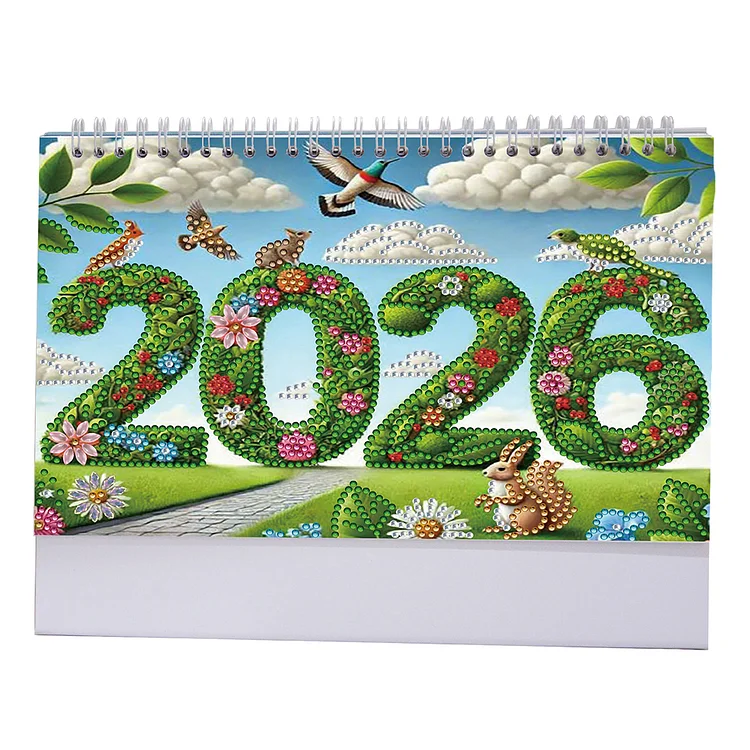 2026 Calendar Diamond Painting Kit DIY Diamond Art Desk Calendar for Home Office gbfke