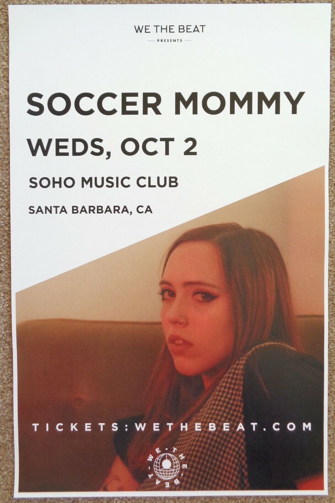 SOCCER MOMMY 2019 Gig POSTER Santa Barbara California Concert Sophie Allison