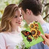 (US Local)6PCS DIY Butterfly Designs Diamond Art Greeting Cards Diamond Art Handmade Cards