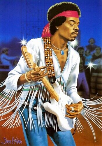 JIMI HENDRIX POSTER - ART 2 - Photo Poster painting QUALITY INSERT -  POST!