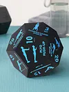 12 Sided Fitness Action Choice Dice Lightweight & Versatile Movement Training Dice Balance & Strength Improvement Interactive Number Dices for Gym Workouts & Yoga Exercise