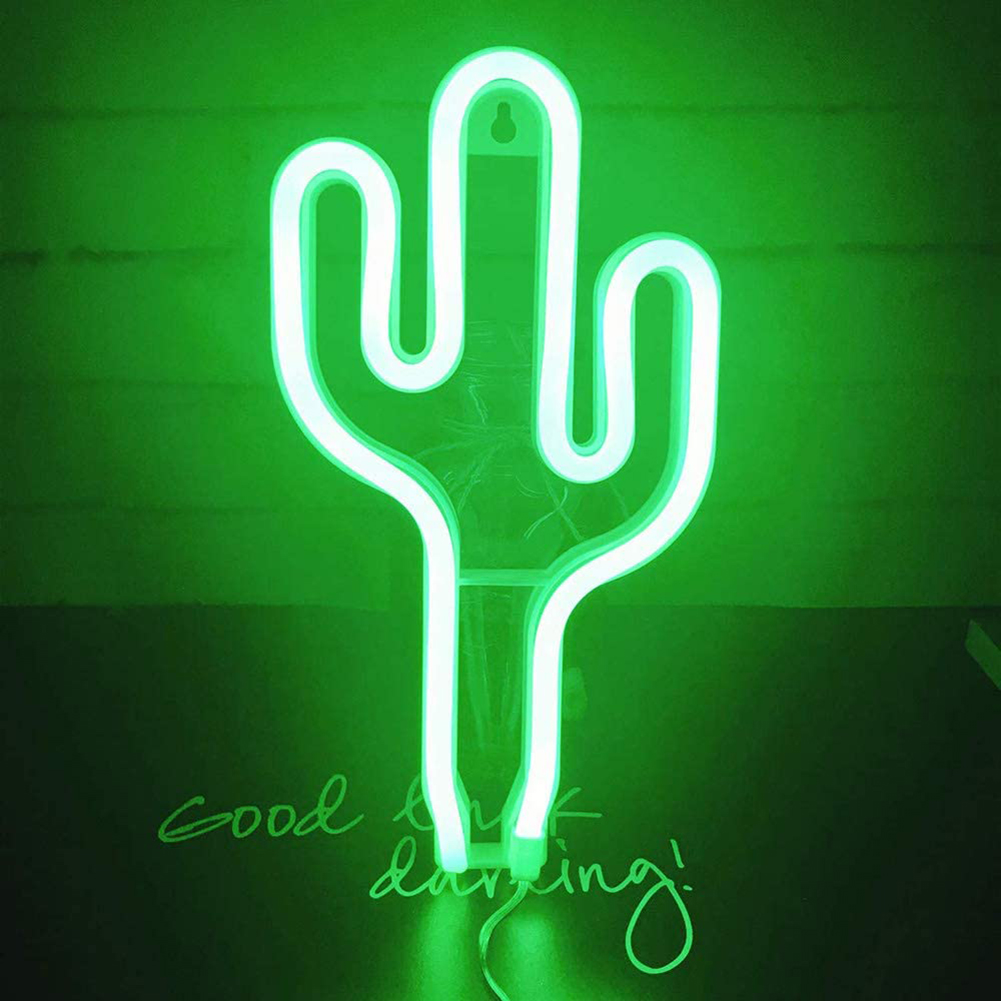 

Cactus LED Neon Sign Art-3D Night Light, 501 Original
