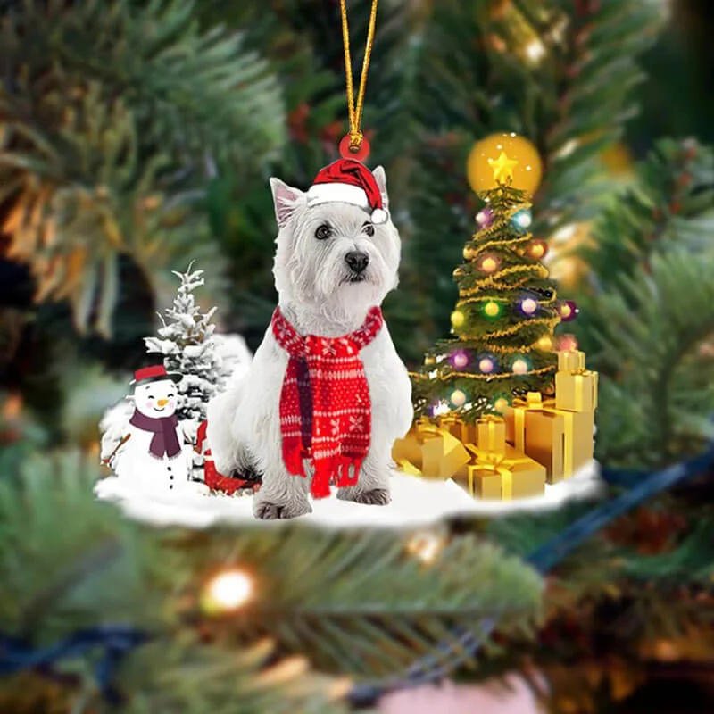 VigorDaily West Highland White Terrier Christmas Ornament SM018