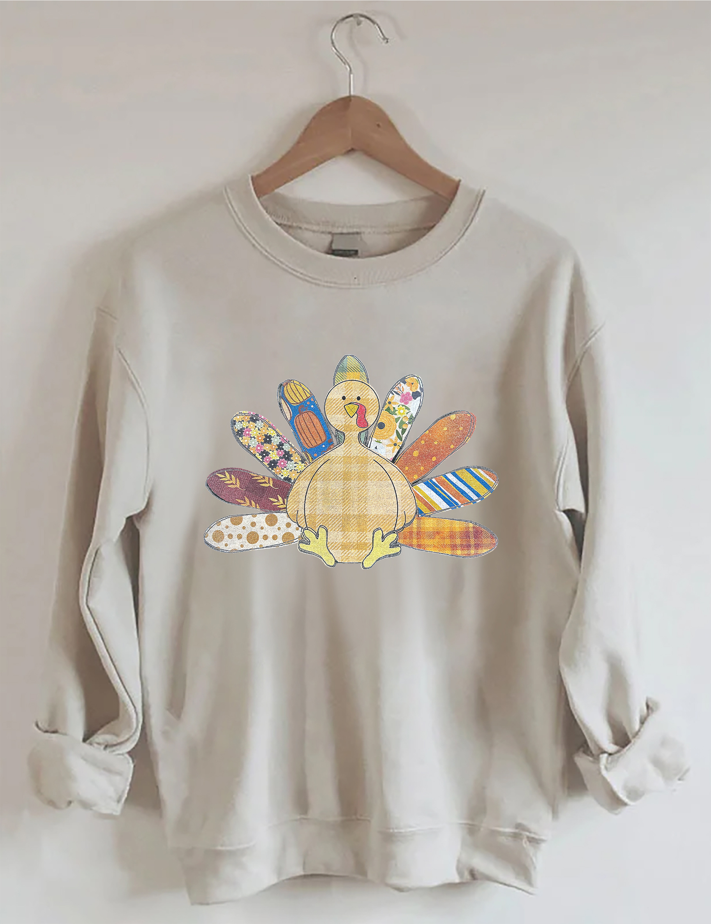 Patchwork Turkey Sweatshirt