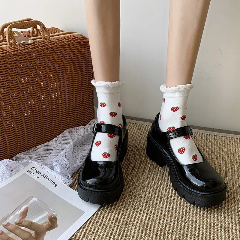 Yyvonne Lolita Shoes Women Japanese Style 2022 New Spring Mary Jane Shoes Vintage Girls High Heel Platform Shoes College Student Size 40