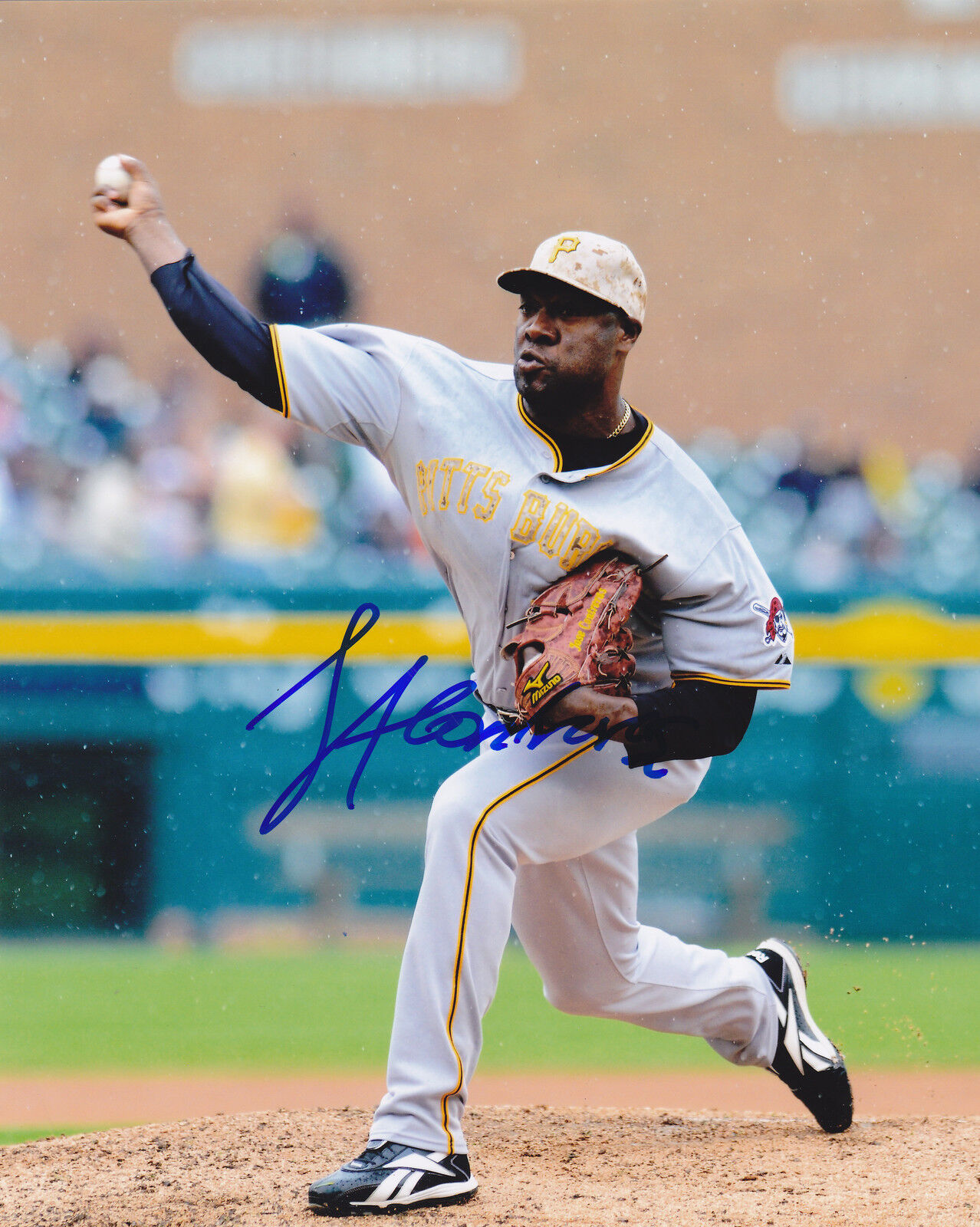 JOSE CONTRERAS PITTSBURGH PIRATES ACTION SIGNED 8x10