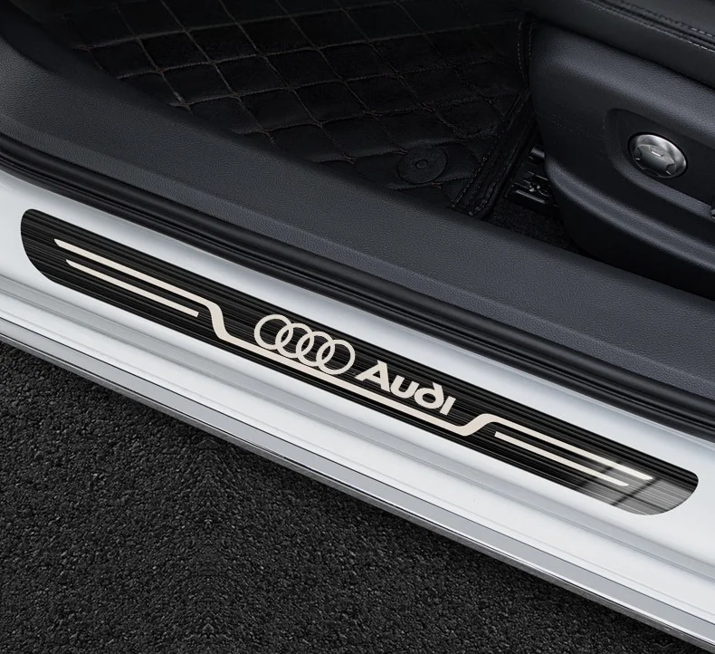Car customized exclusive stainless steel welcome door sill strip
