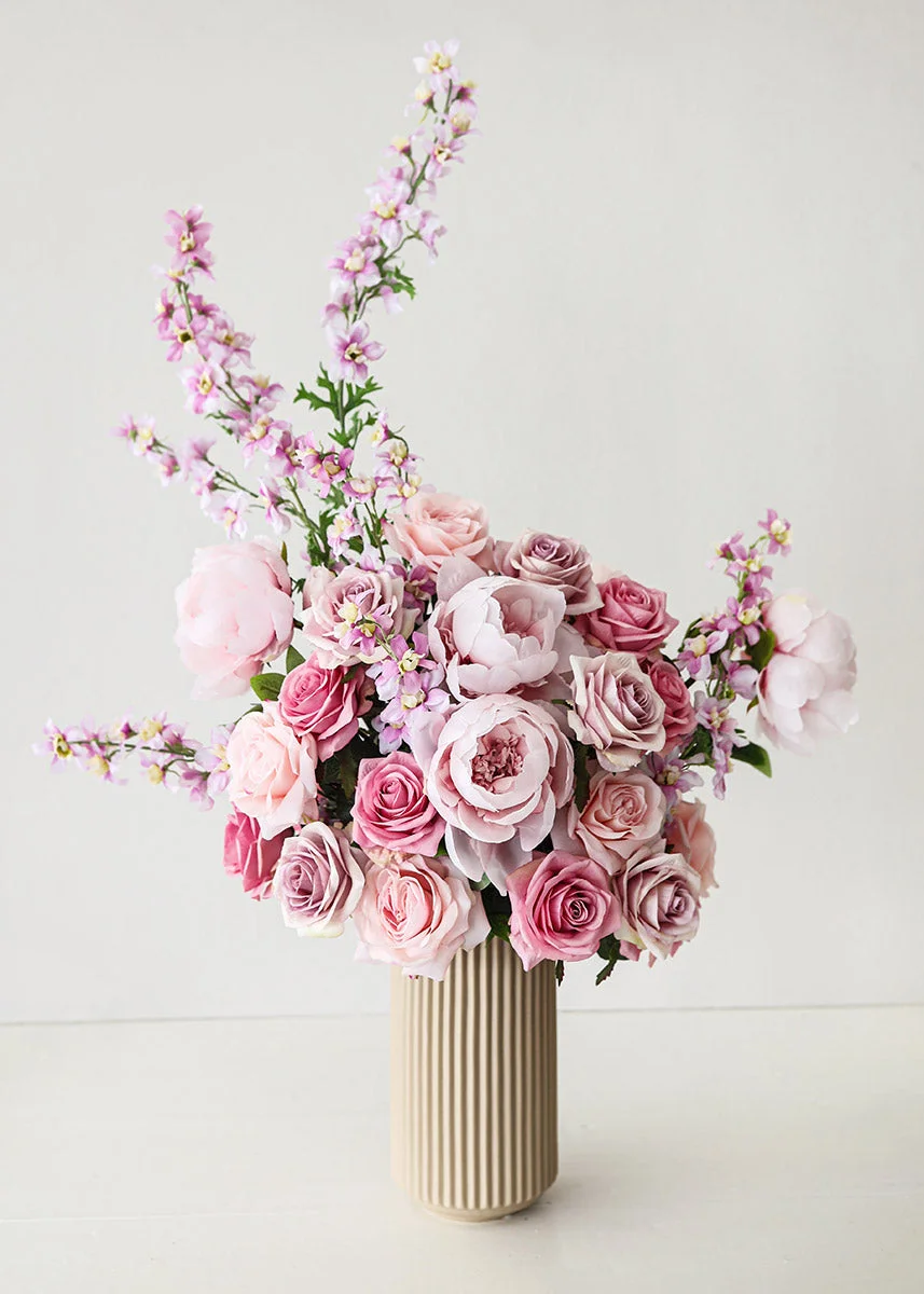 Artificial Pink Lavender Wild Delphinium - 31"